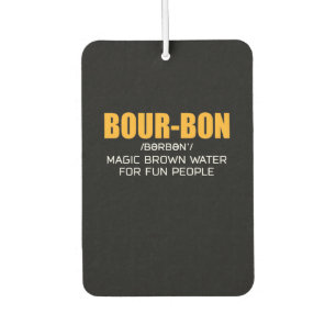 Cigar Lover   Bourbon Magic Brown Car Air Freshener