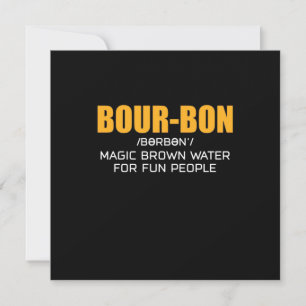 Cigar Lover   Bourbon Magic Brown Invitation