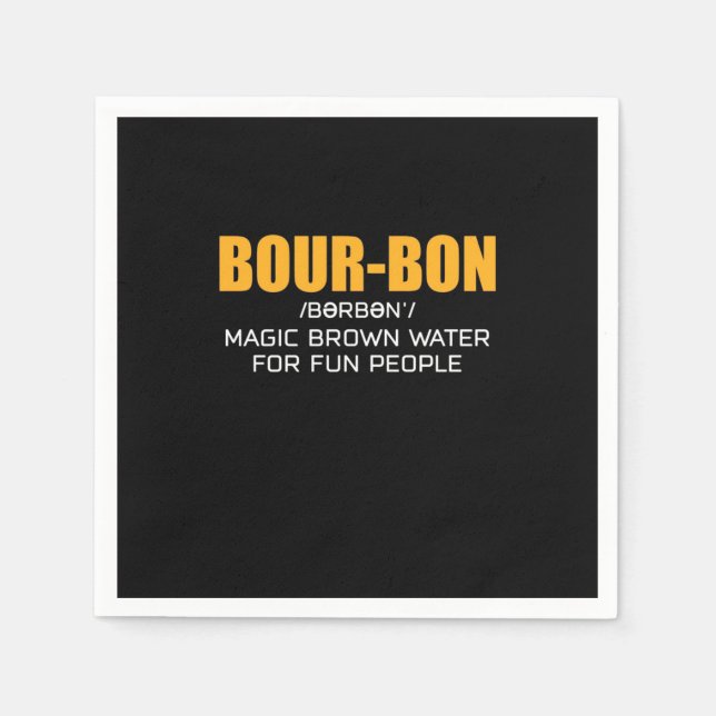 Cigar Lover | Bourbon Magic Brown Napkin (Front)