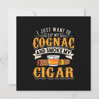 Cigar Lover | My Cognac And Smoke My Cigar Invitation