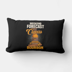 Cigar Lover   Weekend Forecast Cigars Lumbar Cushion