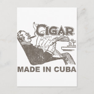 Cigar Made In Cuba Postcard