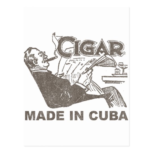 Cigar Made In Cuba Postcard