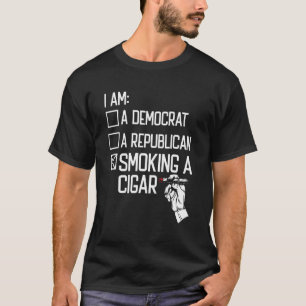 Cigar Pipe Tobacco Smoking Smoker Smoking A Cigar T-Shirt