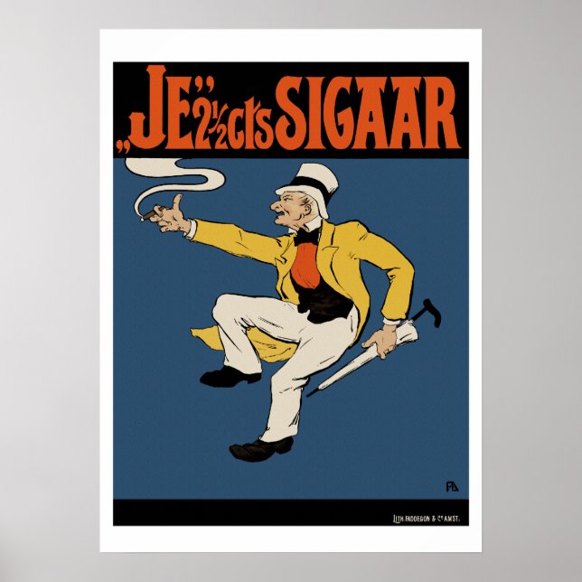 Cigar Poster/Print: The 2 1/2 cents Cigar Poster (Front)