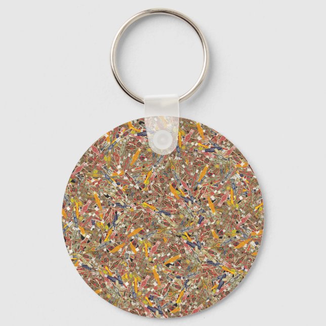 Cigar Ring Wrappers Key Ring (Front)