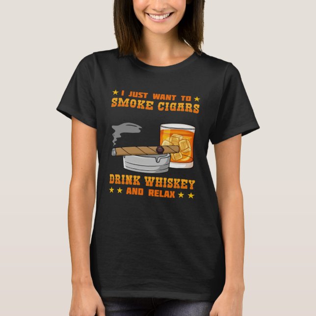 Cigar Smoker Smoking Quotes   3 T-Shirt (Front)