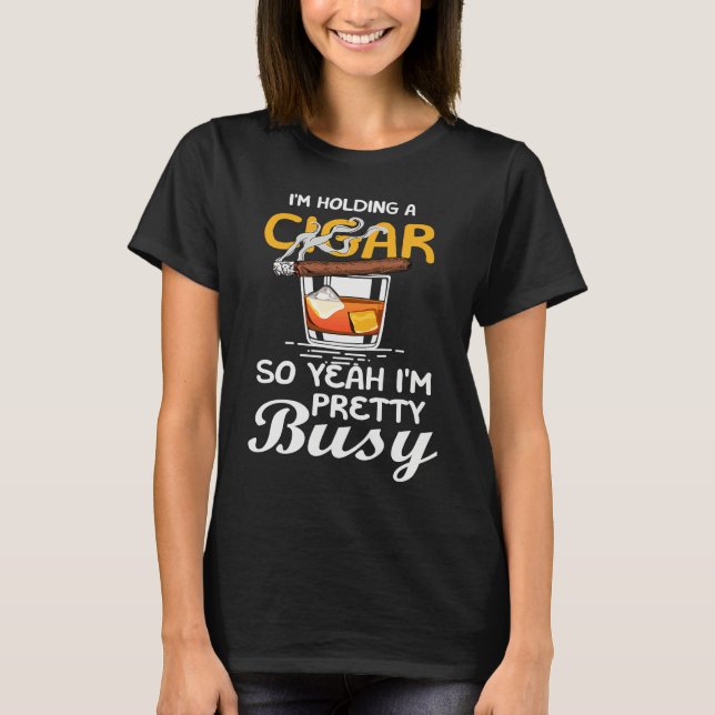Cigar Smoking Father Great T-Shirt (Front)