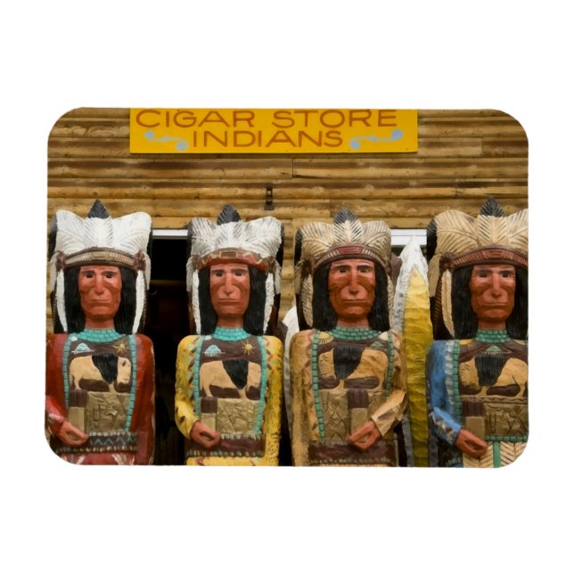 Cigar Store Indian statues Magnet (Horizontal)
