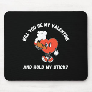 Cigar Valentine's Day Smoking Heart Vintage Funny Mouse Mat