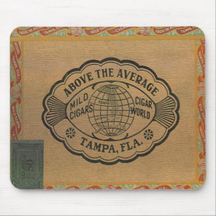 Cigar Vintage Box Lid Mousepad
