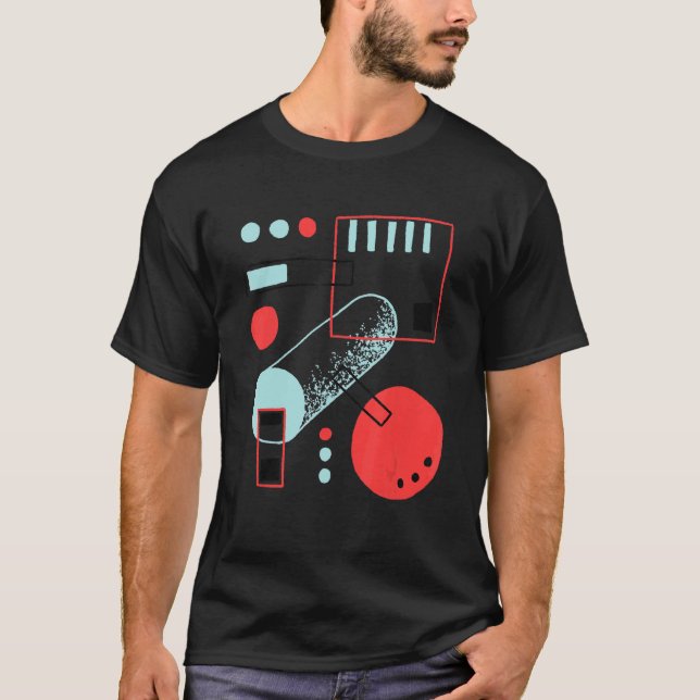 Cigarette Abstract Imaginary Cymbols T-Shirt (Front)