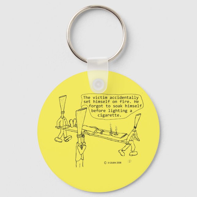 Cigarette Burn Reed Key Ring (Front)