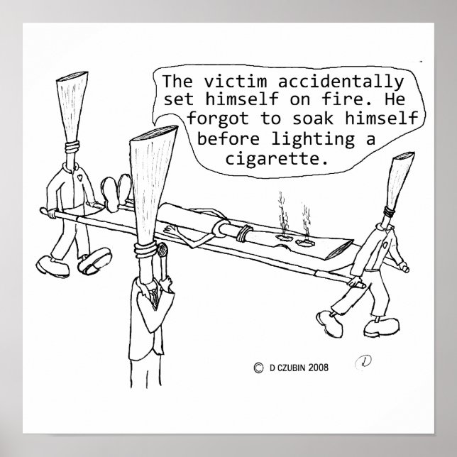 Cigarette Burn Victim Poster (Front)