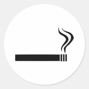 Cigarette Classic Round Sticker