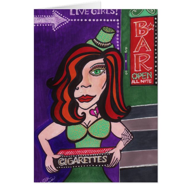 "Cigarette Girl" (Front)