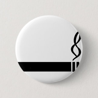 cigarette icon cigarette black 6 cm round badge