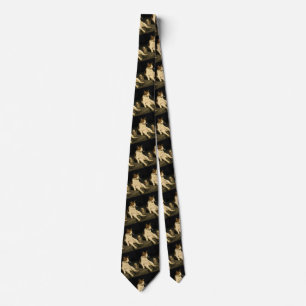 Cigarette Kitten Funny Smoking Cat Gen Z Meme Tie