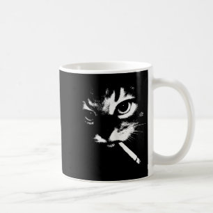 Cigarette Kitten Funny Smoking Cat Meme Gangster C Coffee Mug
