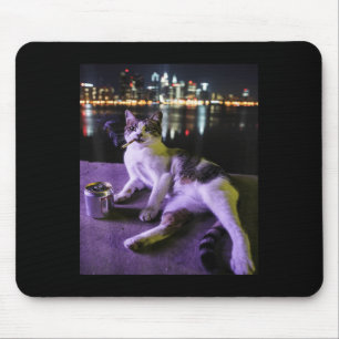 Cigarette Kitten Funny Smoking Cat Meme Stupid Bra Mouse Mat