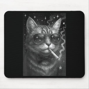Cigarette Kitten Funny Smoking Cat Meme Stupid Bra Mouse Mat