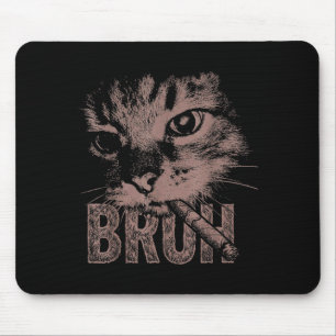 Cigarette kitten funny smoking cat meme stupid mouse mat