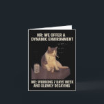 Cigarette Kitten Funny Smoking Cat Meme Work-life  Card<br><div class="desc">Cigarette Kitten Funny Smoking Cat Meme Work-life Balance</div>