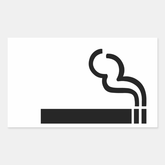 Cigarette Rectangular Sticker (Front)