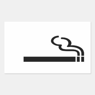 Cigarette Rectangular Sticker