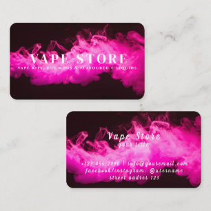Cigarette Tobacco Vape Store Business Card