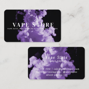 Cigarette Tobacco Vape Store Business Card