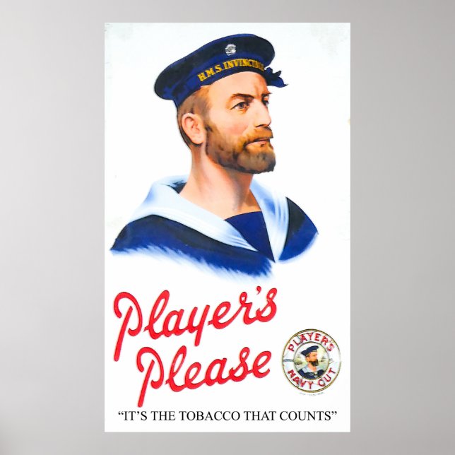 Cigarette vintage add for Poster (Front)