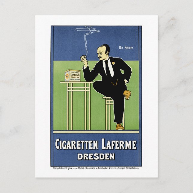Cigaretten Laferme Postcard (Front)