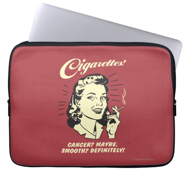 Cigarettes: Cancer Maybe Smooth Def. Laptop Sleeve (Front)