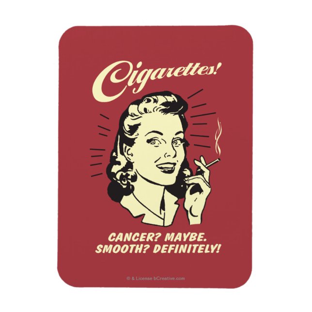 Cigarettes: Cancer Maybe Smooth Def. Magnet (Vertical)