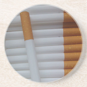 Cigarettes Funny Smokers Background Coaster