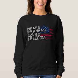 Cigars PIRANHAS Guns & Freedom PIRANHA Sweatshirt