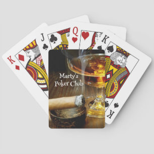 Cigars Poker Cocktails Games Playing Cards