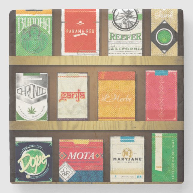 Cigaweed Stone Coaster (Front)