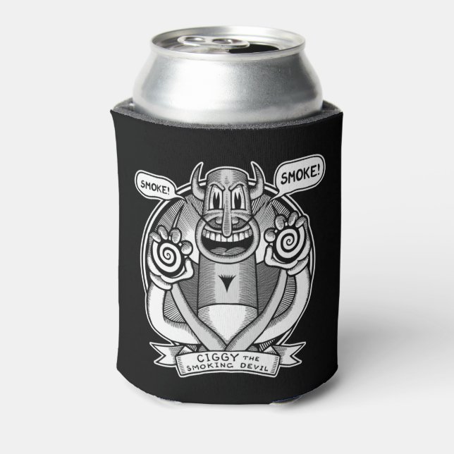 Ciggy Says Smoke! Can Cooler (Can Back)