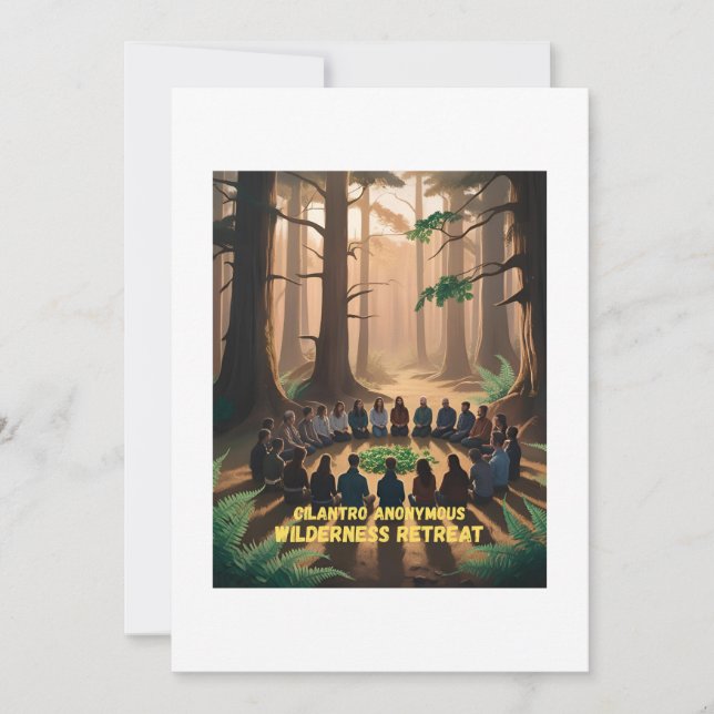 Cilantro Anonymous Wilderness Retreat –  Holiday Card (Front)