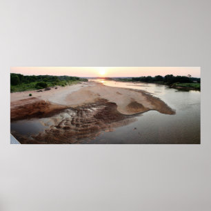 Cimarron River Sunset, June, 2012 - I Poster