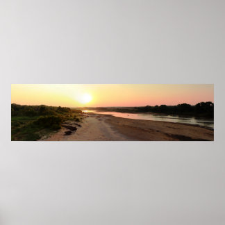 Cimarron River Sunset, June, 2012 - II Poster