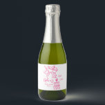 Cin Cin Cherub Hand Drawn Cupid Icon Bridal shower Sparkling Wine Label<br><div class="desc">Cin Cin Cherub Hand Drawn Cupid Icon bridal shower Sparkling Wine Label.</div>