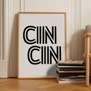 Cin Cin Print Cheers Poster Cheers Print Kitchen