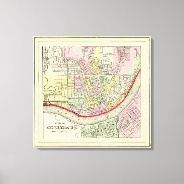 Cincinnati 2 canvas print (Front)