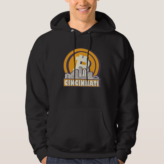 Cincinnati Bitcoin Maximalist  Bitcoin Cincinnati  Hoodie (Front)
