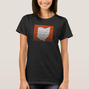 Cincinnati Black and Orange Retro Gradient Stripes T-Shirt