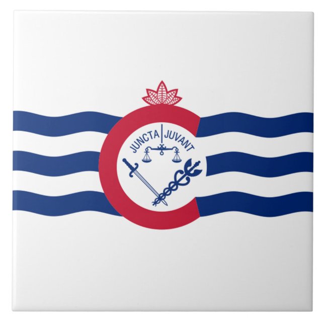 Cincinnati city flag tile (Front)