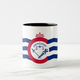 Cincinnati city flag Two-Tone coffee mug